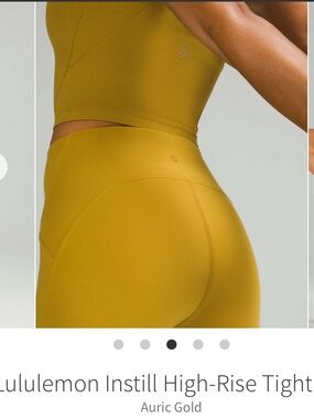 lululemon auric gold Instill high rise Leggings